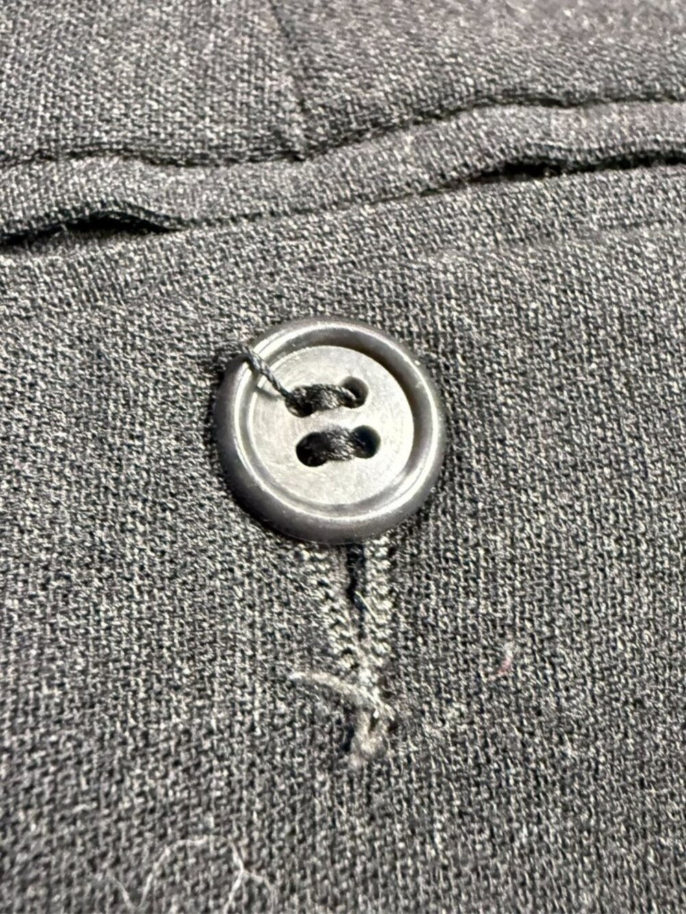Jack Victor Dress Pants Grey Wool Trousers Soft Hopsack 34x29 - Picture 9 of 9